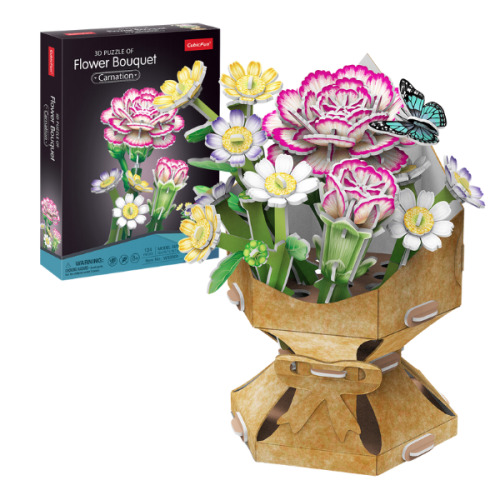 3D пазл «Букет цветов – Гвоздика» W3300h