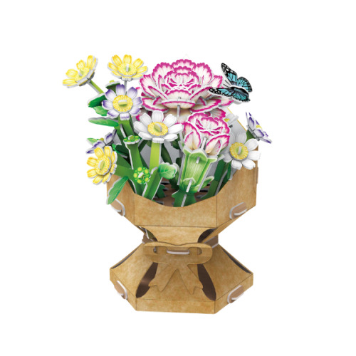3D пазл «Букет цветов – Гвоздика» W3300h