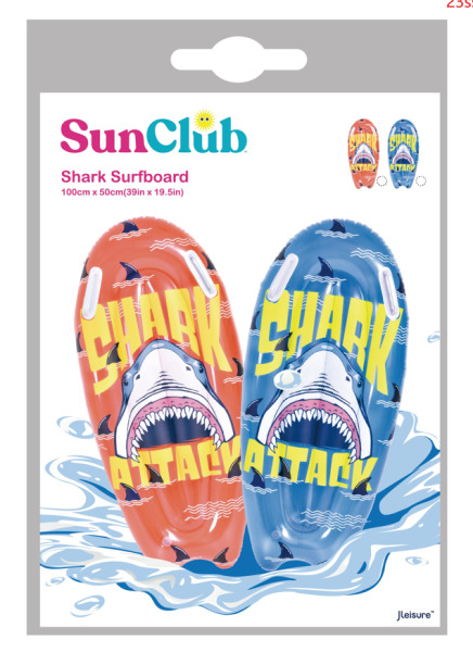 Saltea gonflabila pentru înot "Shark" 100x50cm, 3+, 35017