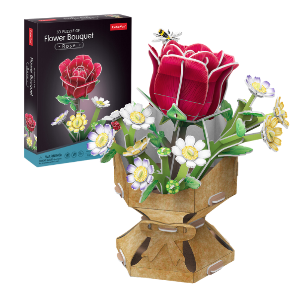 3D пазл «Букет цветов – Роза» W3301h