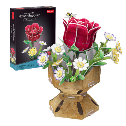 3D пазл «Букет цветов – Роза» W3301h