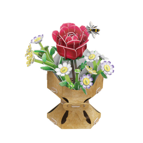 3D пазл «Букет цветов – Роза» W3301h