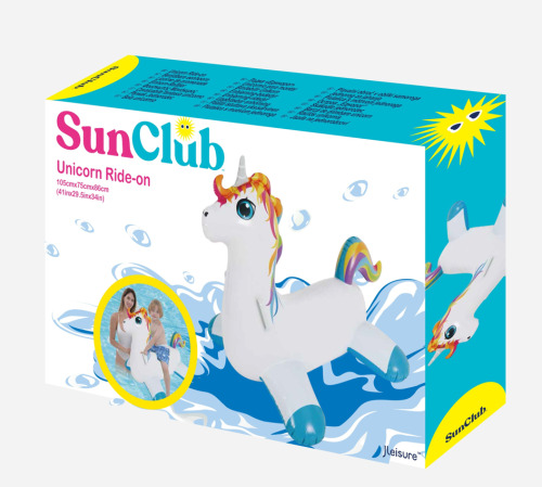 Надувной Unicorn 155x75смx86см, до 45 кг, 3+, 35186