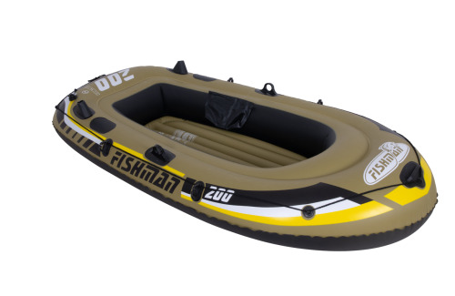 Надувная лодка “Fishman 200" с веслами и насосом, 218x110x36см, 07207-1
