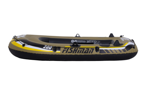 Надувная лодка “Fishman 200" с веслами и насосом, 218x110x36см, 07207-1