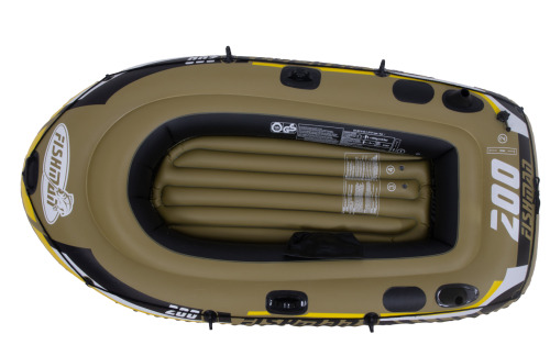Надувная лодка “Fishman 200" с веслами и насосом, 218x110x36см, 07207-1