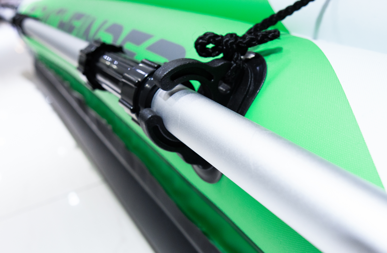 Caiac gonflabil Pathfinder pentru 2 persoane cu vasle si pompa, 350x78x47 cm, pana la 180 kg, 34177