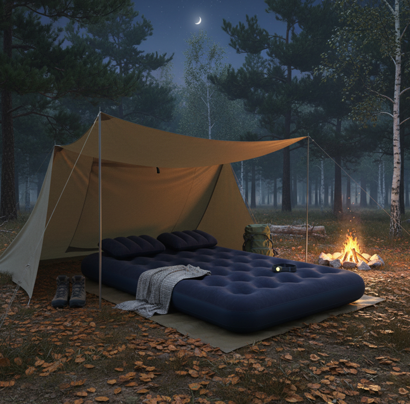 Надувной матрас Avenli, 191x137x22 см с насос, 24032