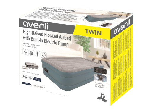 Надувной матрас Deluxe Avenli, 191x99x46 см, встр.насосом, 24149EU