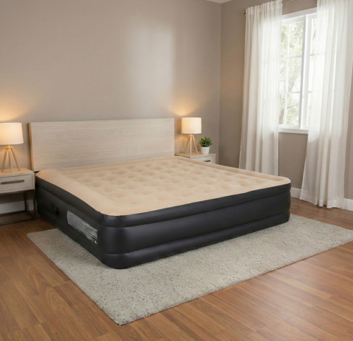 Надувной матрас Avenli, 203x157x47 см, встр.насос, 24042EU