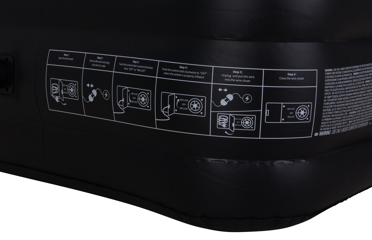 Saltea gonflabila Avenli, 196x97x47 cm, pompa încorporata, 24041EU