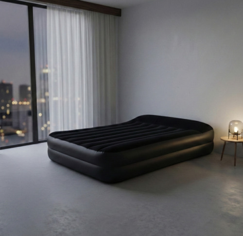 Saltea gonflabila Avenli, 203x152x46 cm, pompa încorporata, 24018EU