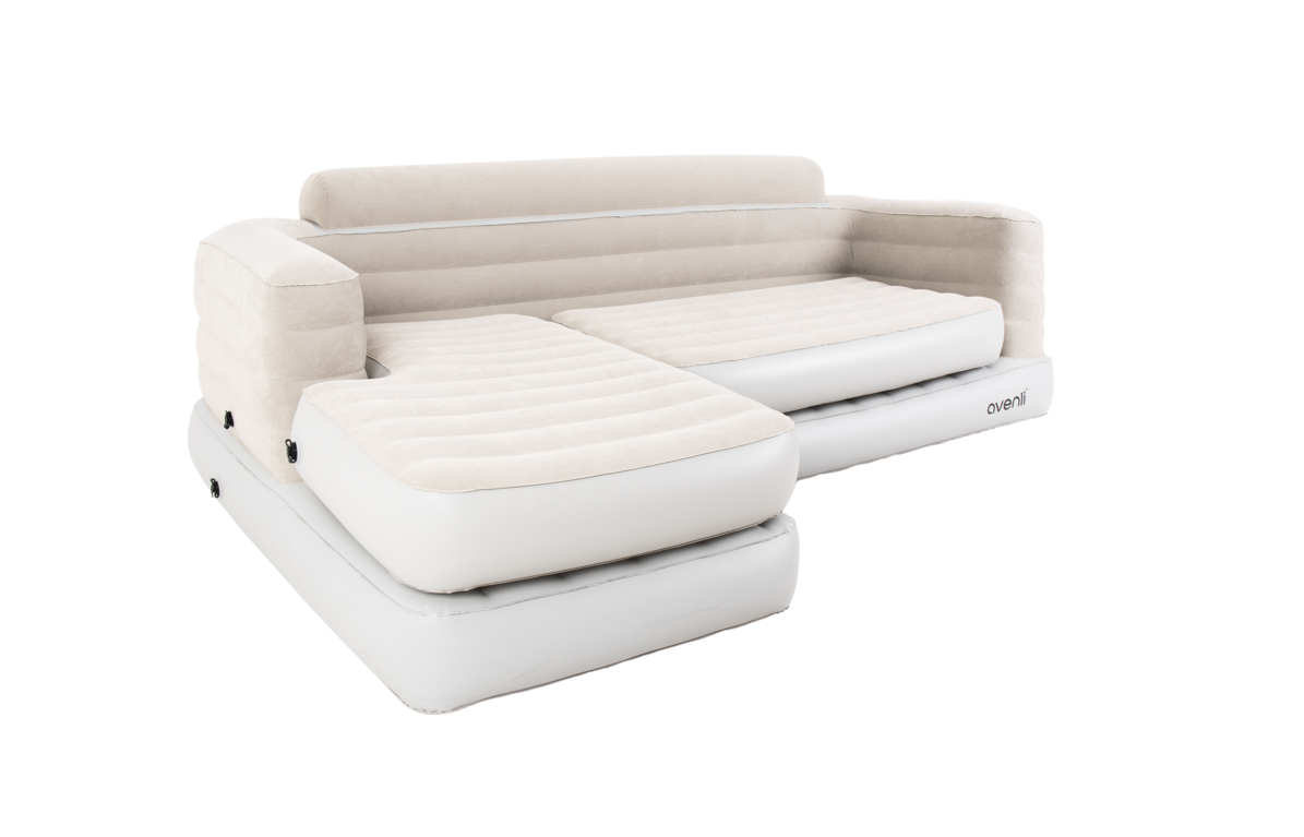Canapea modulara gonflabila cu husa de catifea 205x160x80 cm, 22343