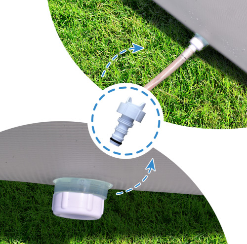 Piscina Avenli 300x2,07x66cm, 3701L, cadru metalic, 17771