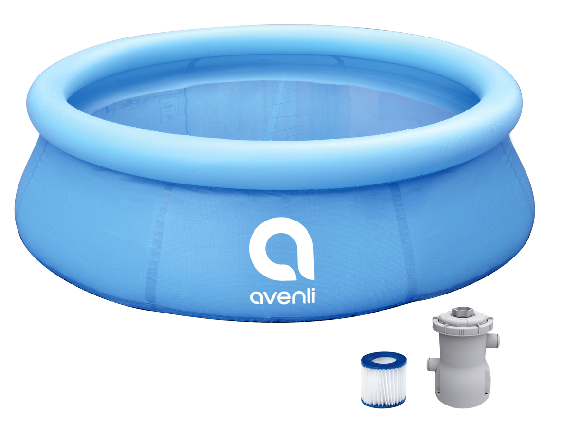 Piscina gonflabila Avenli 244x63cm, 2074L, pompa, filtru, 17792EU