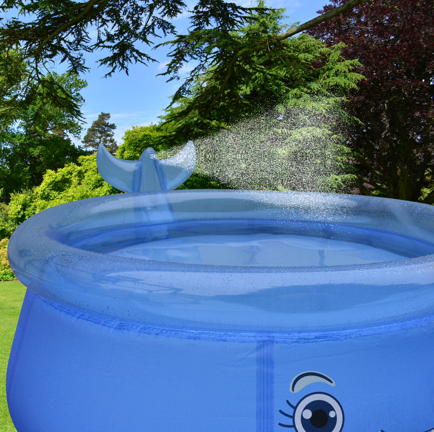 Piscina gonflabila Avenli 3D Whale Spray, 175x62cm, 1143L, 17399