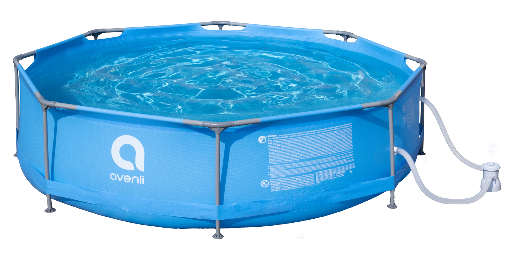 Бассейн Avenli 305x76cм, 2074 Л, металлический каркас, фильтр-насос, 12254EU