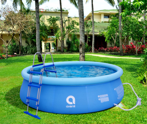 Надувной бассейн Avenli 366x90cм, 654 Л, фильтр-насос, лестница, 17795EU