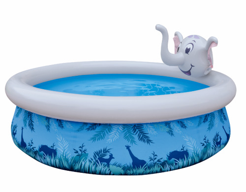 Piscina gonflabila Avenli 3D Elephant Spray, 205x47cm, 855L, 17821