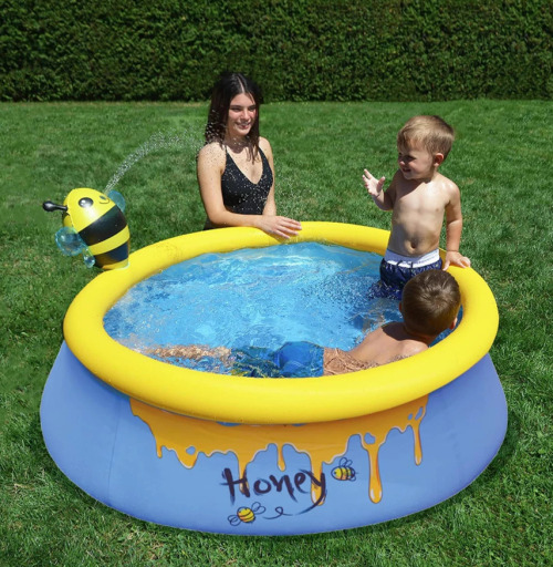 Piscina gonflabila Avenli 3D Bee Spray, 150x42cm, 457L, 12010