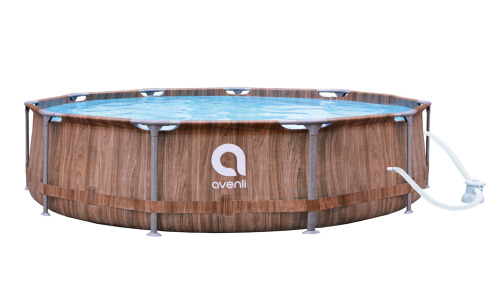 Бассейн Avenli 305x76cм, 4678 Л, металлический каркас, фильтр-насос, 12247EUV54