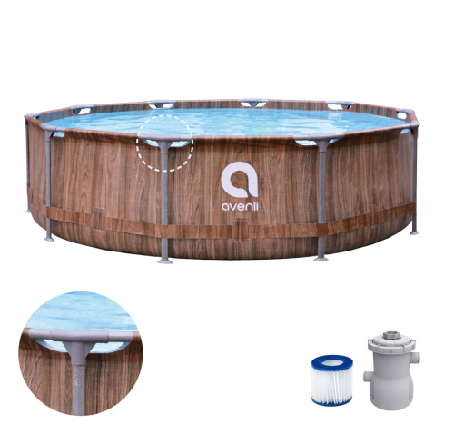 scina Avenli 305x76cm, 4678L, cadru metalic, pompa de filtrare, 12247EUV54