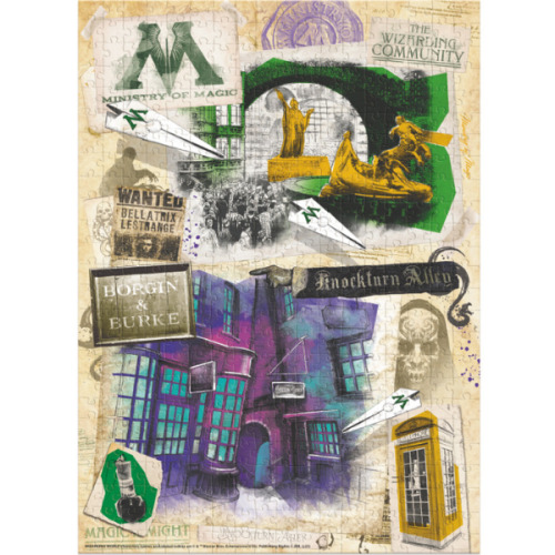 Puzzle „Ministerul Magiei și Aleea Knocktern.”, seria Harry Potter 200504