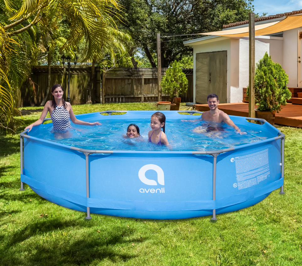 Бассейн Avenli 305x76cм, 4383 Л, металлический каркас, 12254