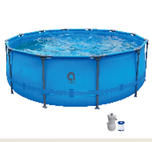 Piscina Avenli, 366x76cm, 6765L, cadru metalic, cu pompa de filtrare, 12016EU