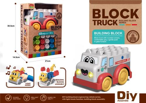 БИО Набор Машина-конструктор 23 дет.,с подсветкой и музыкой, 9911C