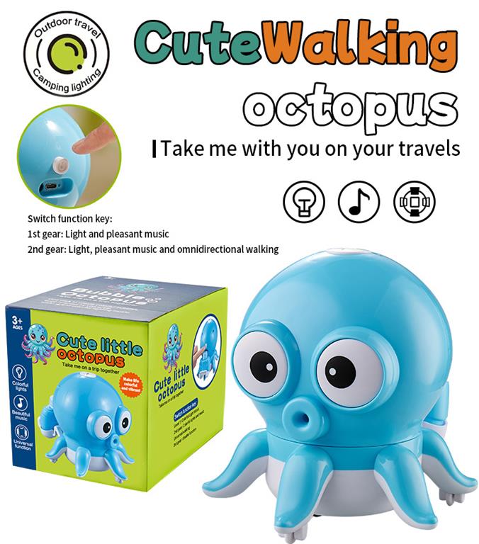 Caracatita-generator de baloane de sapun cu lumina, BC007A