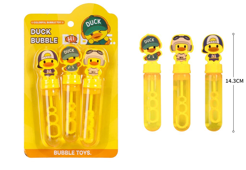 Набор из 3 бутылочек мыльных пузырей уточки, 2221-3