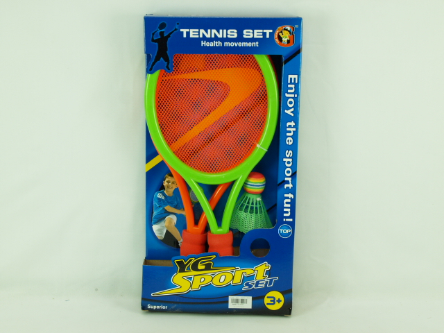 Rachete de tenis YG Sport, 2 buc., cu fluturas, YG06G