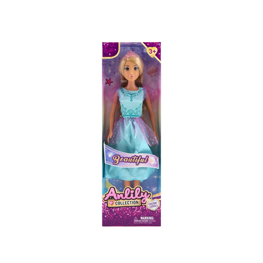 Кукла "Anlily" 30см в синем платье, 616856