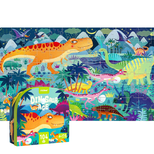 Puzzle în valiză „Era dinozaurilor” MD3026