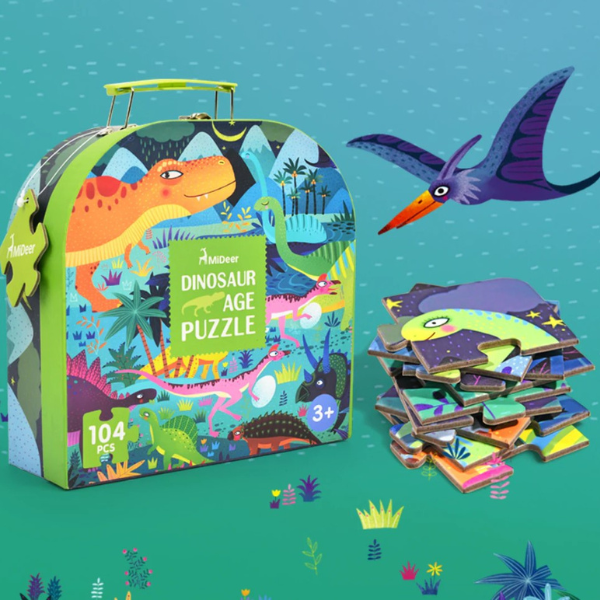 Puzzle în valiză „Era dinozaurilor” MD3026