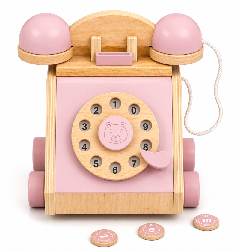 Деревянная игрушка телефон, W10L095