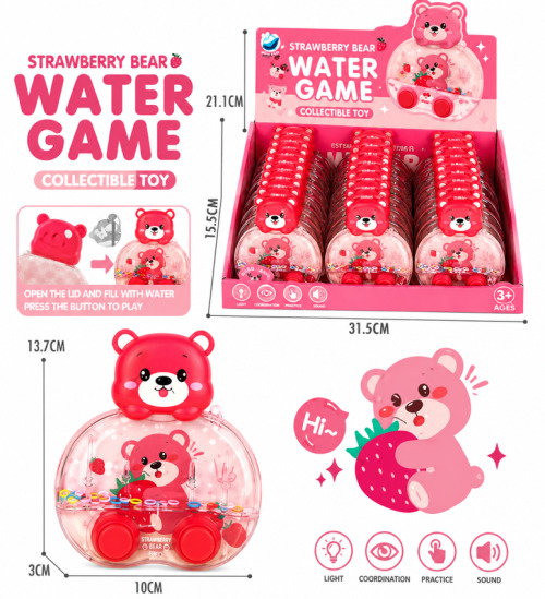 1005-5A Водная игра со светом "Медвежонок", 24шт