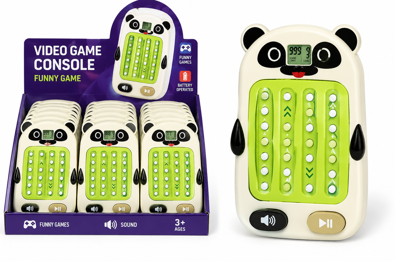 Consola de jocuri Rhythm Master Panda cu lumini și muzica, 2007-1A