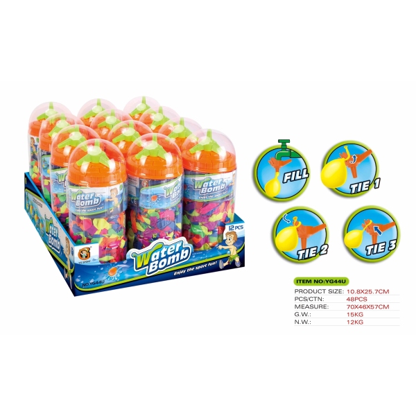 Set baloane pentru apa 12 buc, (250 baloane), YG44U