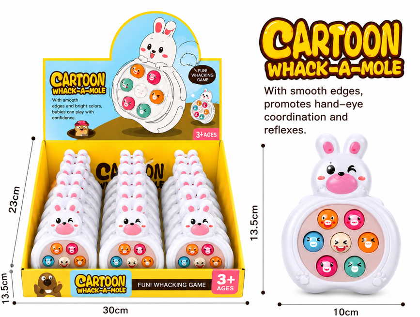 Joc portabil Whack-a-Mole Iepure, 3001-5A