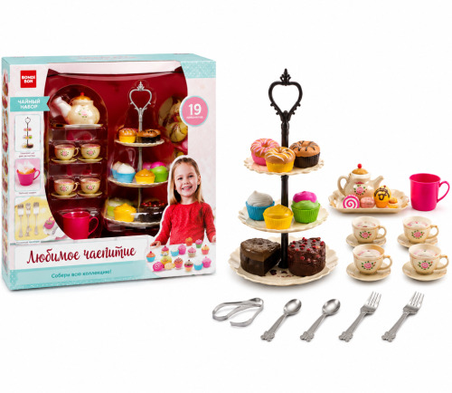 Set de joaca pentru ceai cu deserturi, 555-CH029