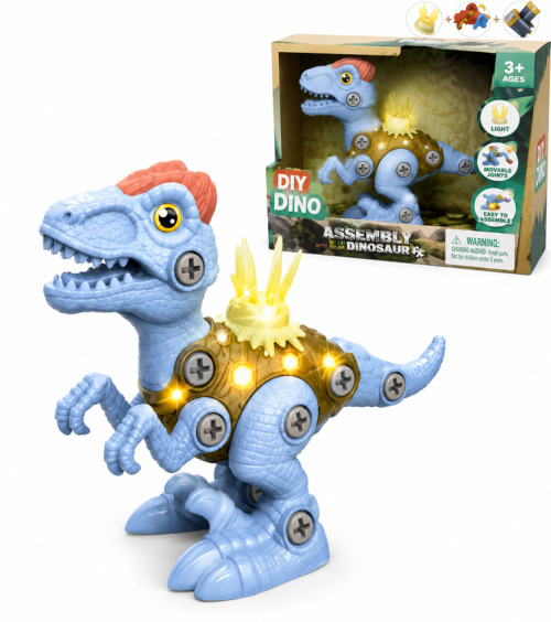 Jucarie dinosauri model de asamblat cu lumin si sunet, RS018C
