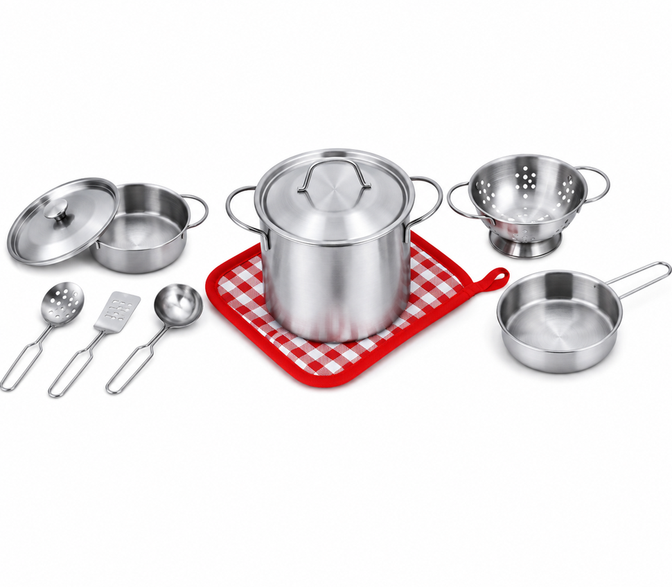 Set de tacamuri de joc din otel inoxidabil, 555-BX001
