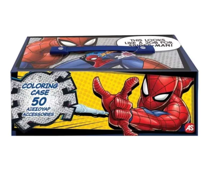 Set de desen in valiza de carton Spider-man, 1023-69008
