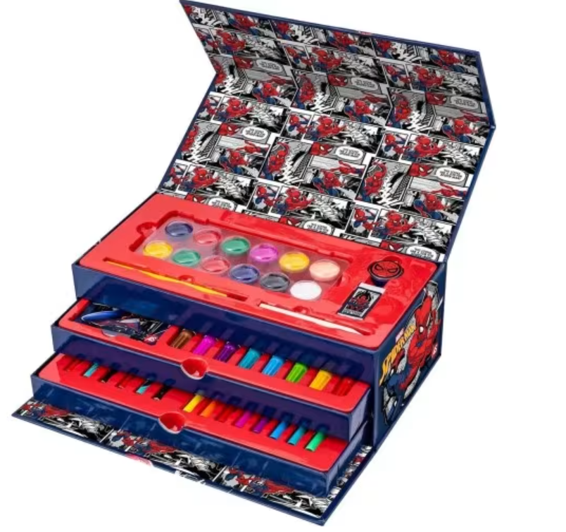 Set de desen in valiza de carton Spider-man, 1023-69008