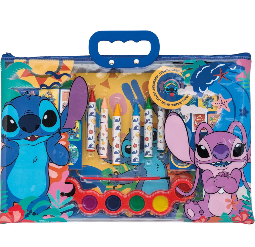 Набор для рисования в прозрачной сумке Stitch, 1023-68005