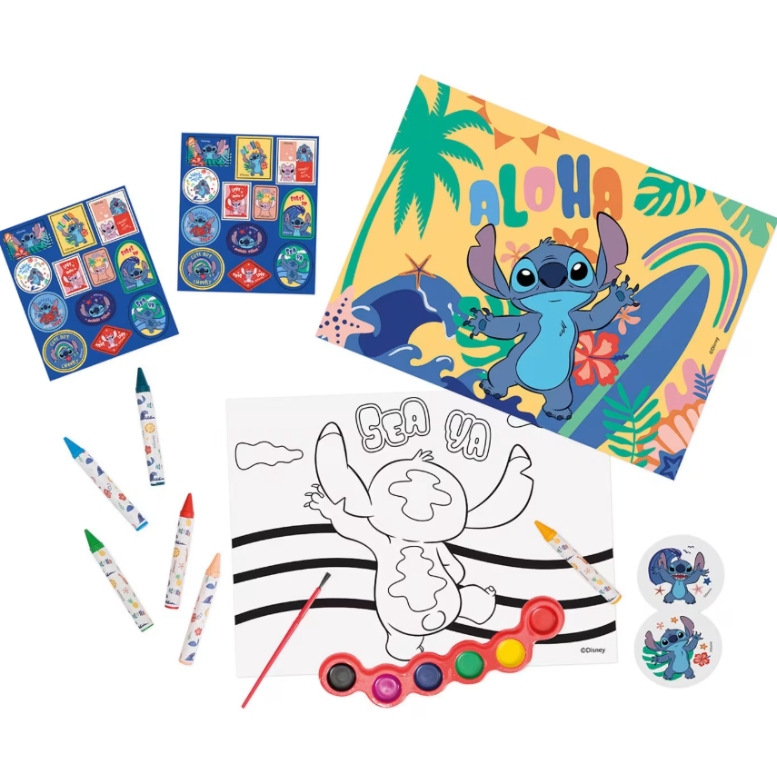 Набор для рисования в прозрачной сумке Stitch, 1023-68005