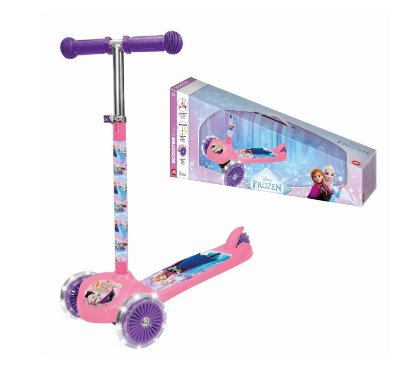 Trotinetă cu 3 roți luminoase Frozen, 5004-50276