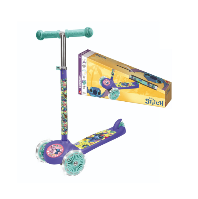 Trotineta cu 3 roti luminoase Stitch, 5004-50277